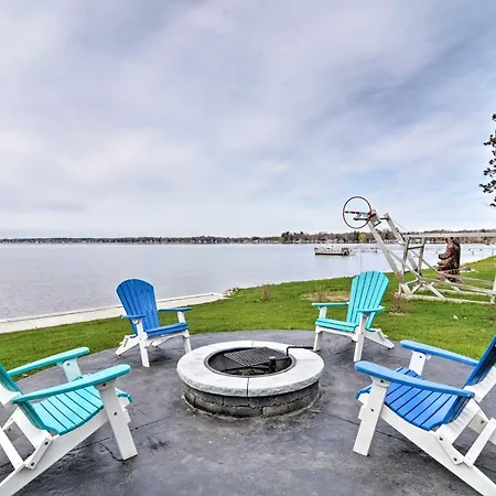 Lakefront Cadillac Home With Dock, Fire Pit And Grill!